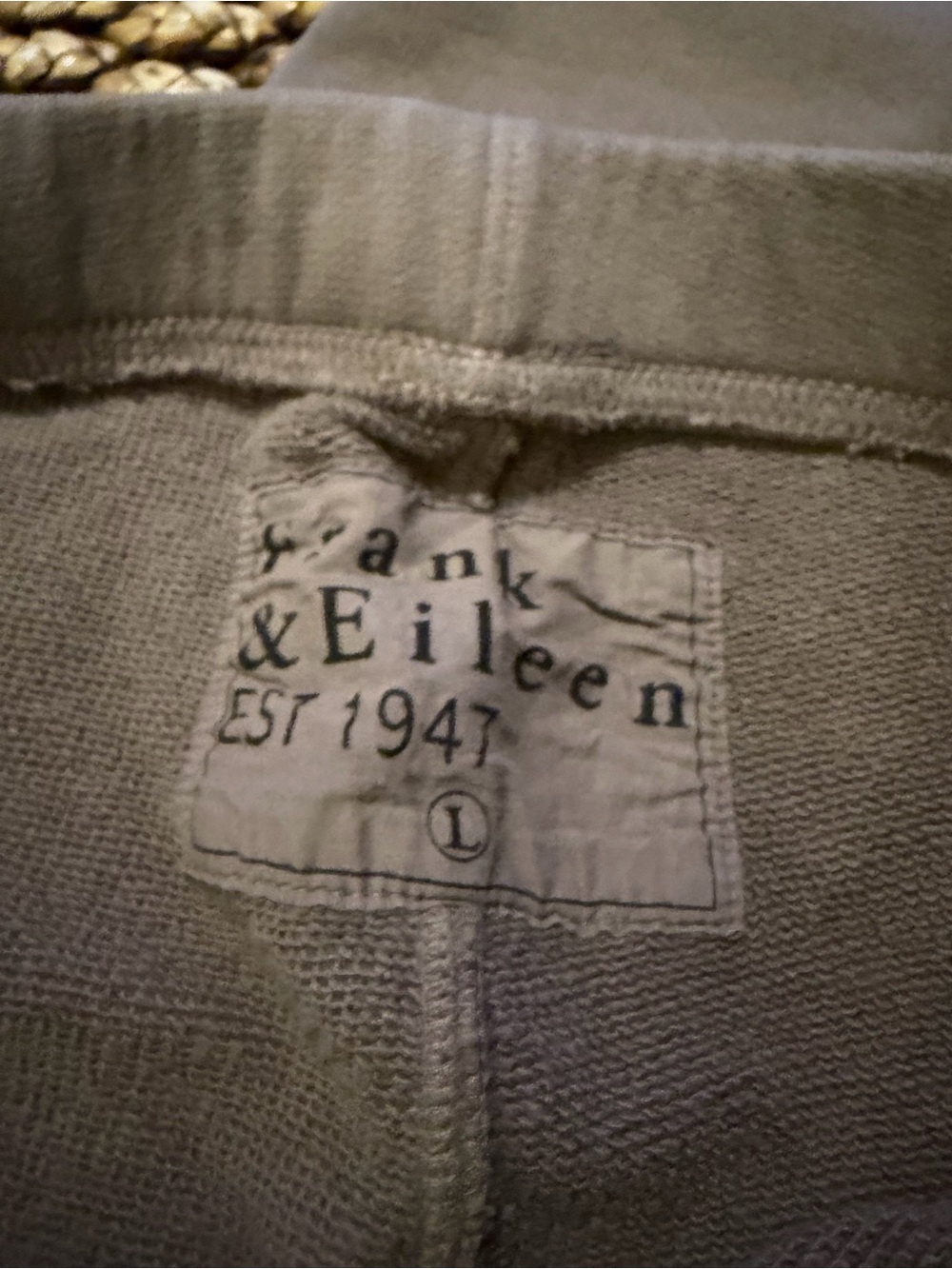 FRANK & EILEEN Catherine Cotton Sweatpants Brulee (124) - Picture 9 of 10
